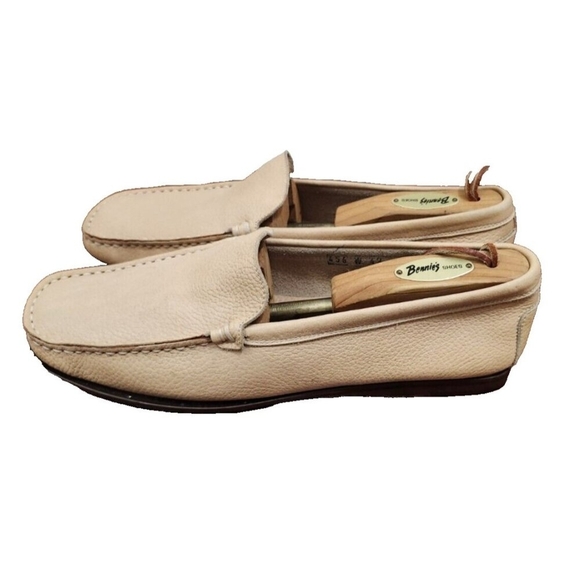 REG COMPANY made in Italy Beige Leather Men Loafers Size US 9/EUR 42 - Picture 7 of 15
